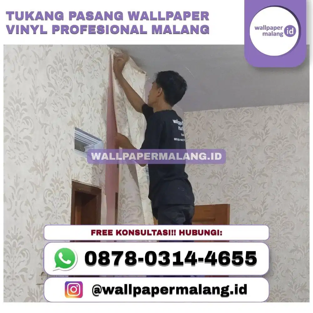 Tukang pasang wallpaper vinyl profesional malang