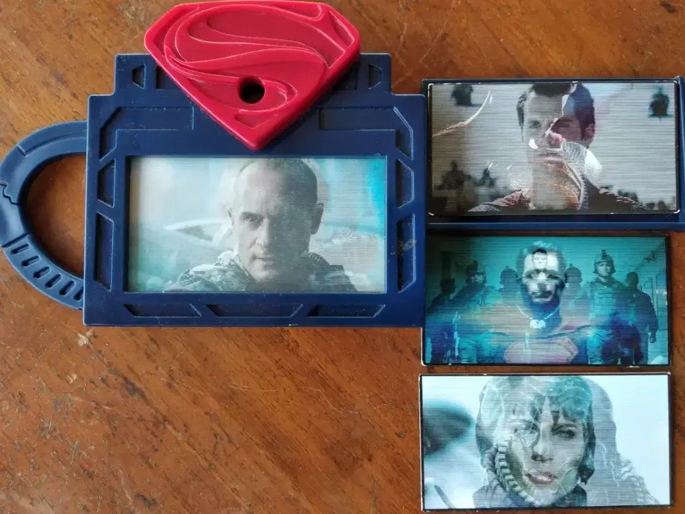 Kamera mainan Slide viewer Superman Warner Bros lawas