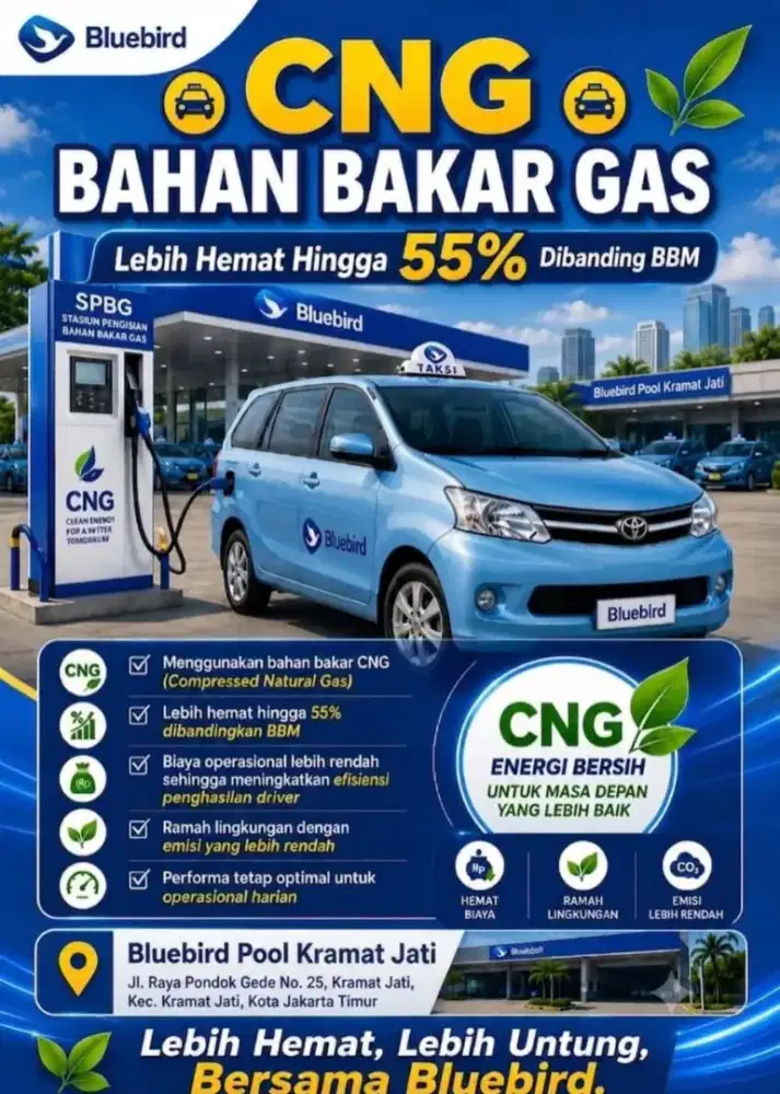 Lowongan Driver Taksi PT Bluebird Group