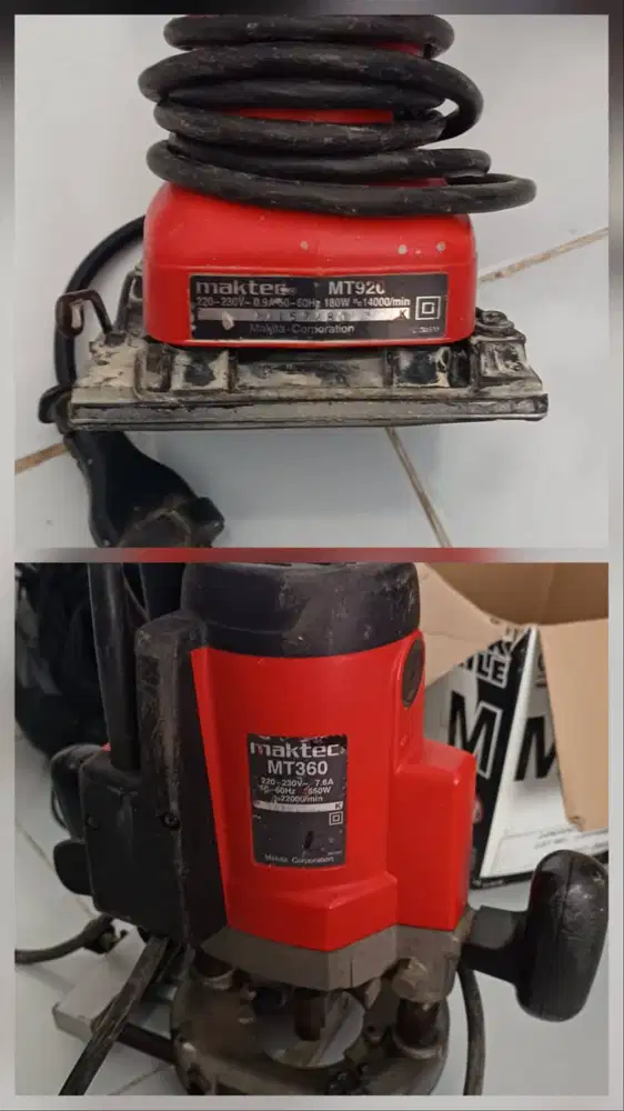 JUAL MESIN AMPLAS MAKTEK MT920 & MESIN ROUTER/ TRIMMER MT360