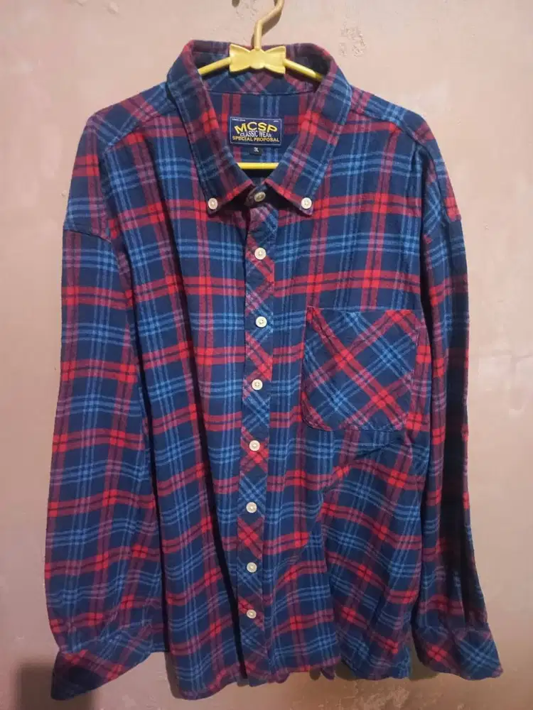 Kemeja Flanel Import Tag MCSP Classic Wear Like New