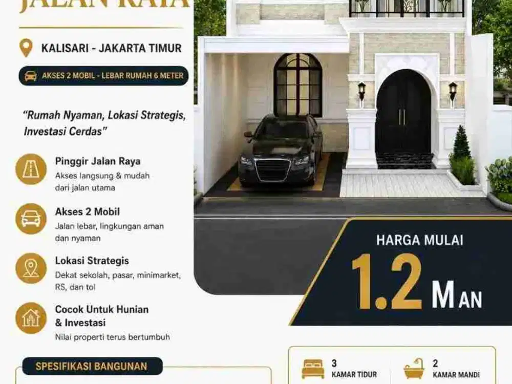 Rumah baru dekat akses tol, Jakarta