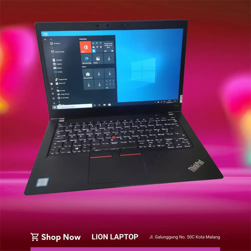RAM 8GB Core i5 gen 8 Lenovo Thinkpad T480s SLIM [16|09]