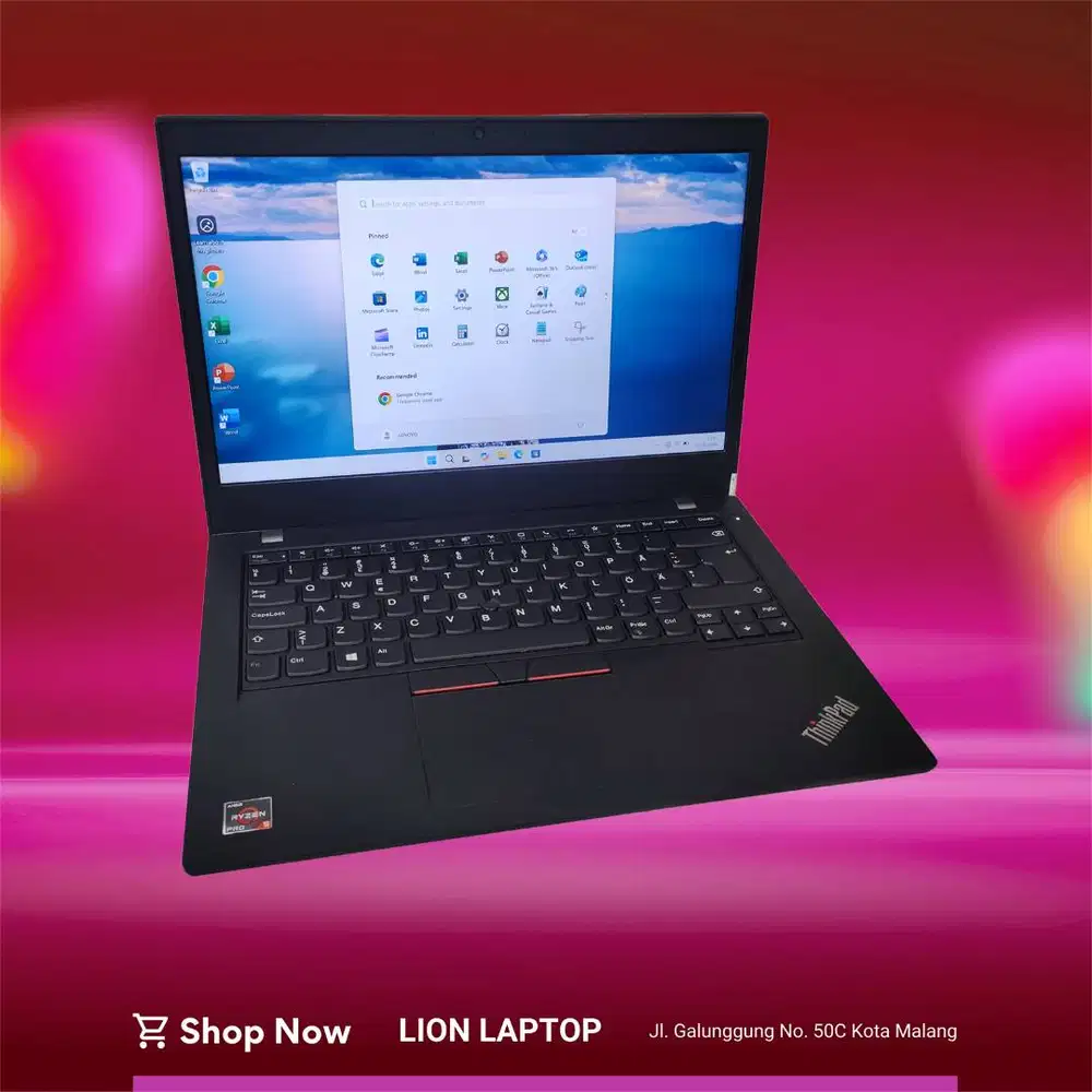 Gaming/Editing AMD Ryzen 5 PRO 8/256 MULUS Lenovo Thinkpad L14 Gen 1 [