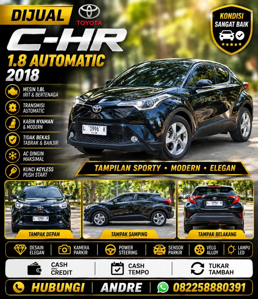 Toyota C-HR CHR 1.8 Automatic 2018