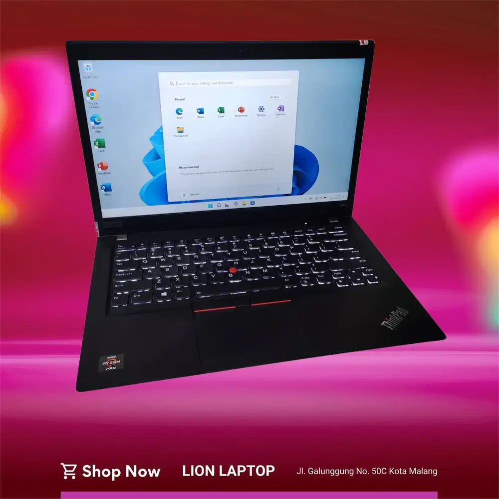 RAM 16GB AMD Ryzen 7 4Ghz VGA 2GB Lenovo Thinkpad T495s [16|09]