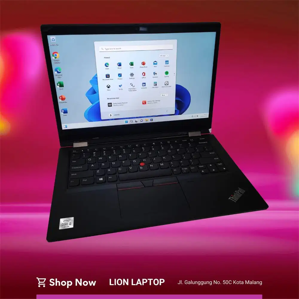 Core i3 Gen 10 Flip 360° Include Stylus Lenovo Thinkpad YOGA L13 [16|0