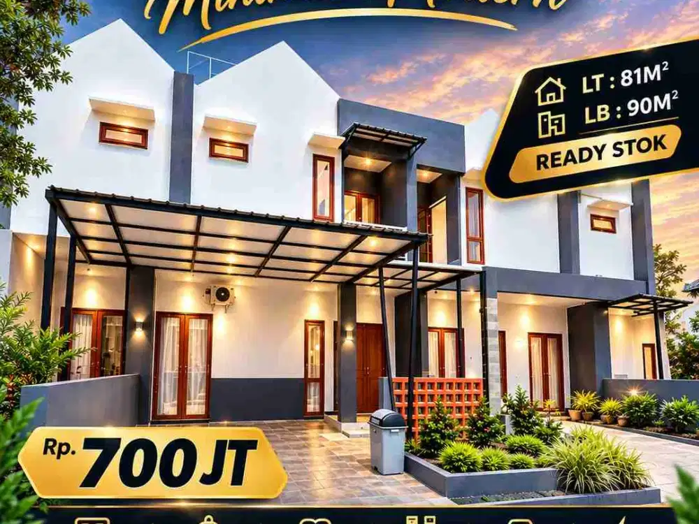 RUMAH BARU SIAP HUNI 2LT DEKAT HERTASNING BARU