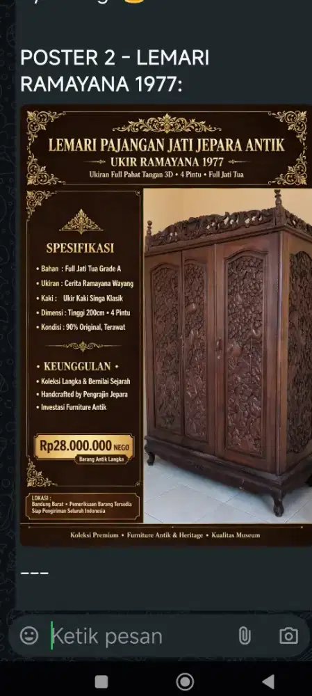 Meubel Jati Lawas