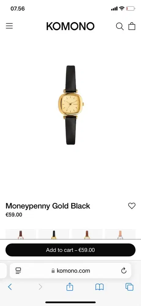 Preloved jam tangan komono