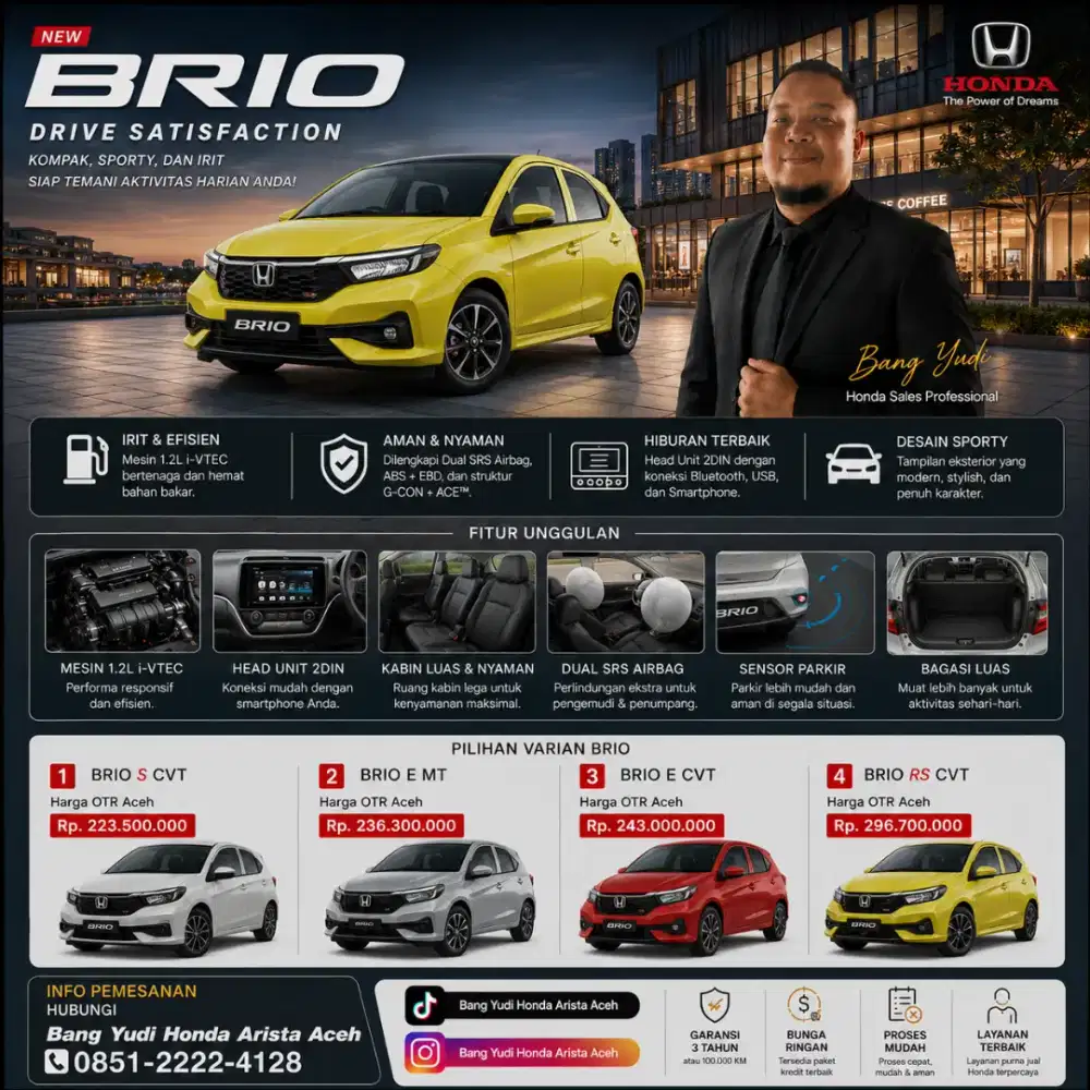 All New Brio E CVT