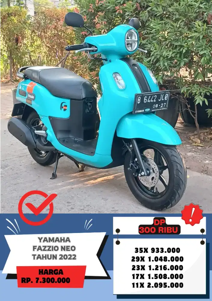 Yamaha Fazzio Neo Tahun 2022 Siap Pakai DP 300Ribu