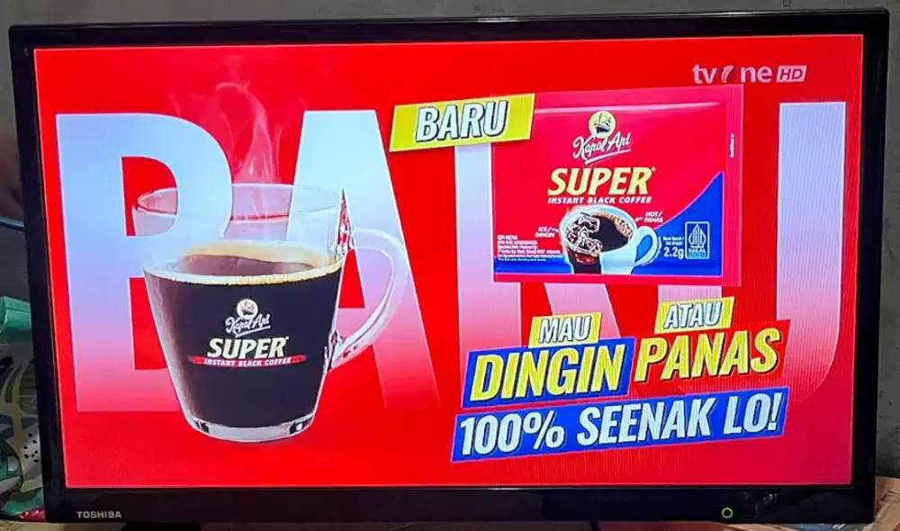 TV LED 24 INC TOSHIBA (Analog) BAGUS GAMBAR BENING & NORMAL