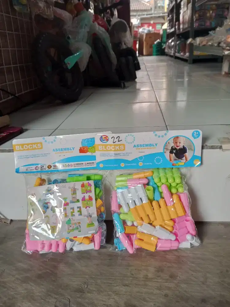 Mainan Anak Block Paku assembly