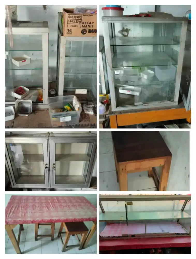 Etalase Meja Kursi Warung Borongan
