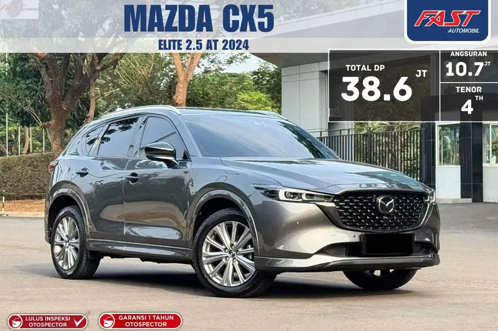 KM.41RB PAJAK PANJANG MAZDA CX5 ELITE 2024 FACELIFT 2.5 AT SUNROOF