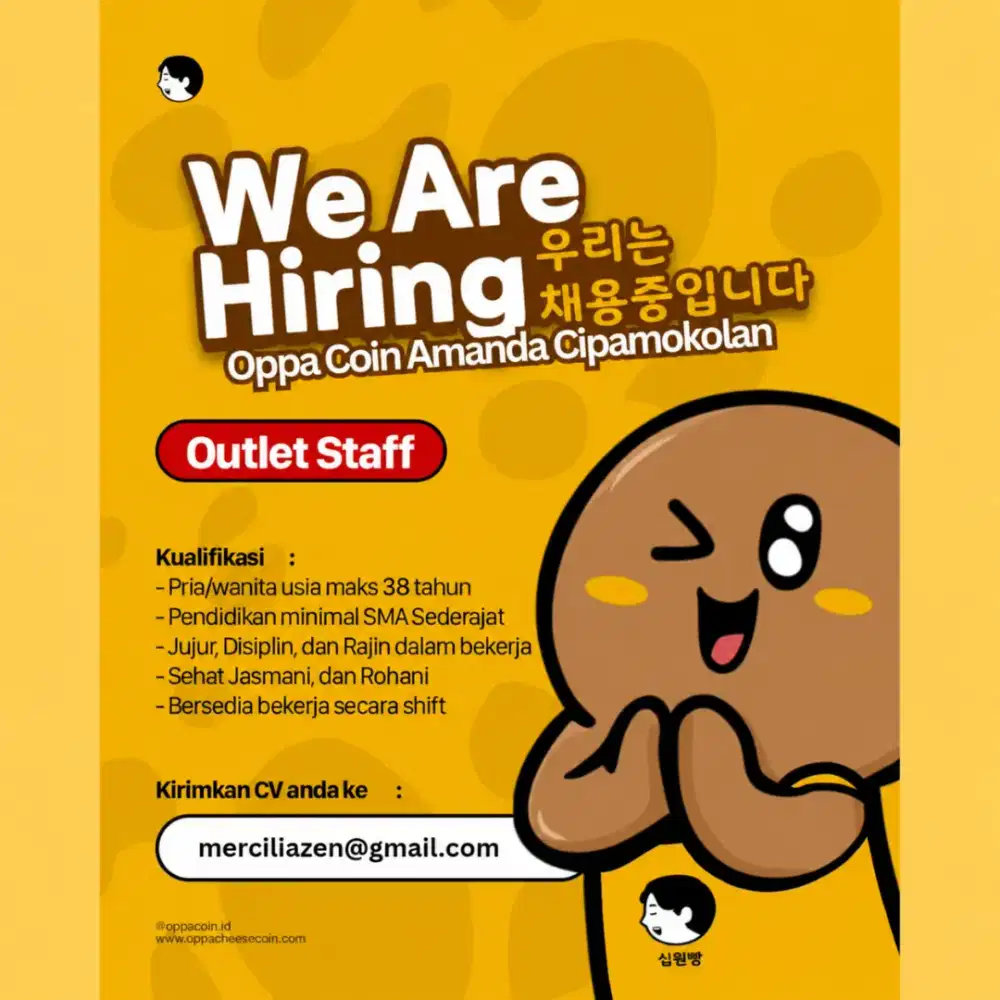 LOWONGAN KERJA – OPPA COIN