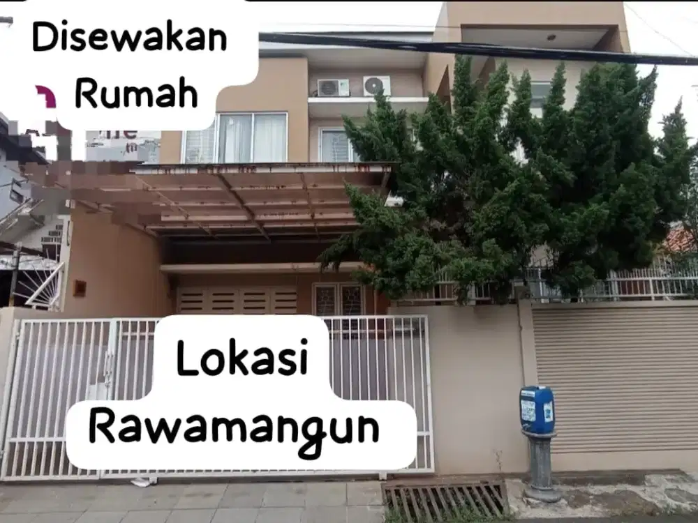 Dijual dan Disewakan Rumah Bagus Semi Furnished di Rawamangun Di ikan-ikan  Bangunan 2 lantai Semi
