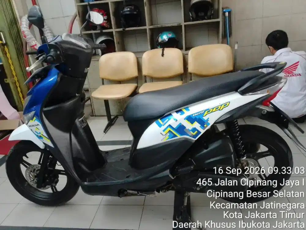 Honda beat pop th 2019 kondisi 99% cat striping orisinil bawaan lahir