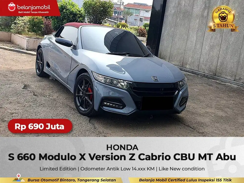 [GARANSI 5THN LOW KM] Honda S660 S 660 Modulo Z Cabrio 2020/2021/2022