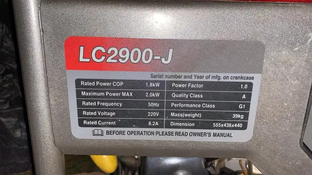 di jual mesin genset