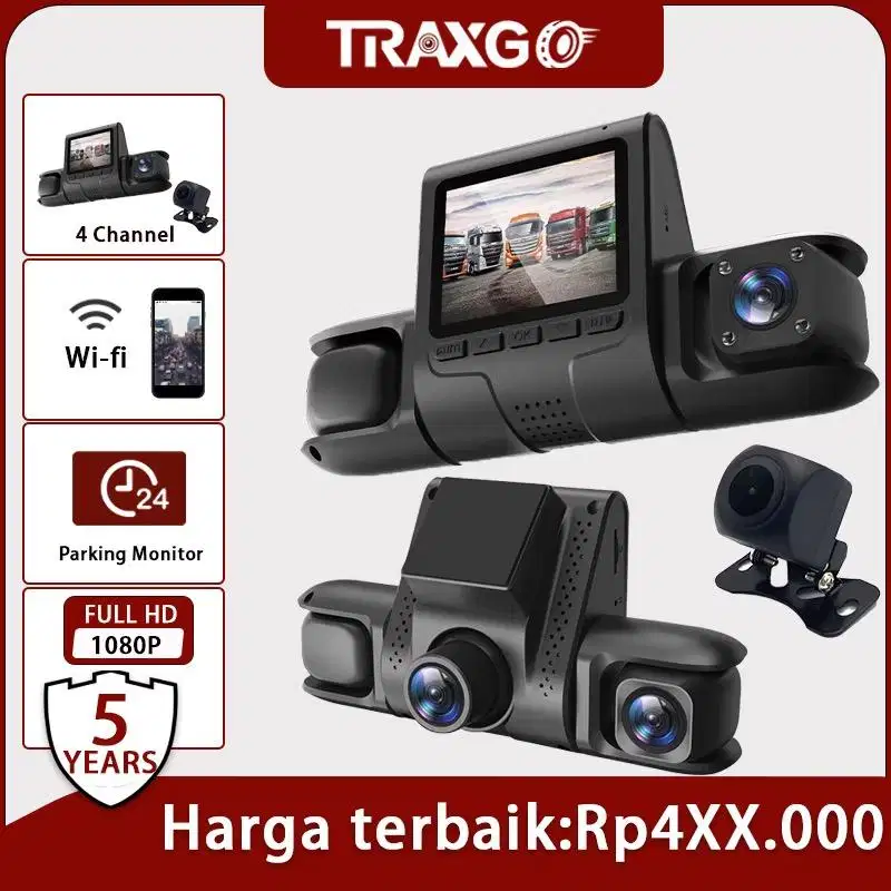 D433 Dash Cam Car Four Camera-Real 1080p FHD
