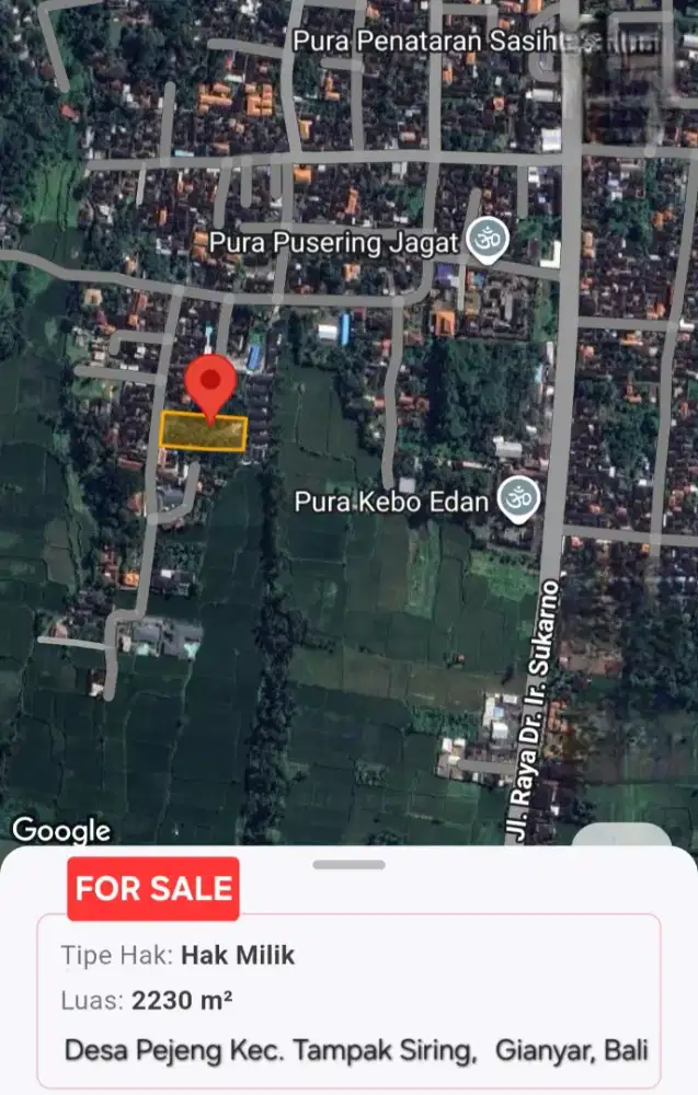 Sebidang Tanah lokasi strategis