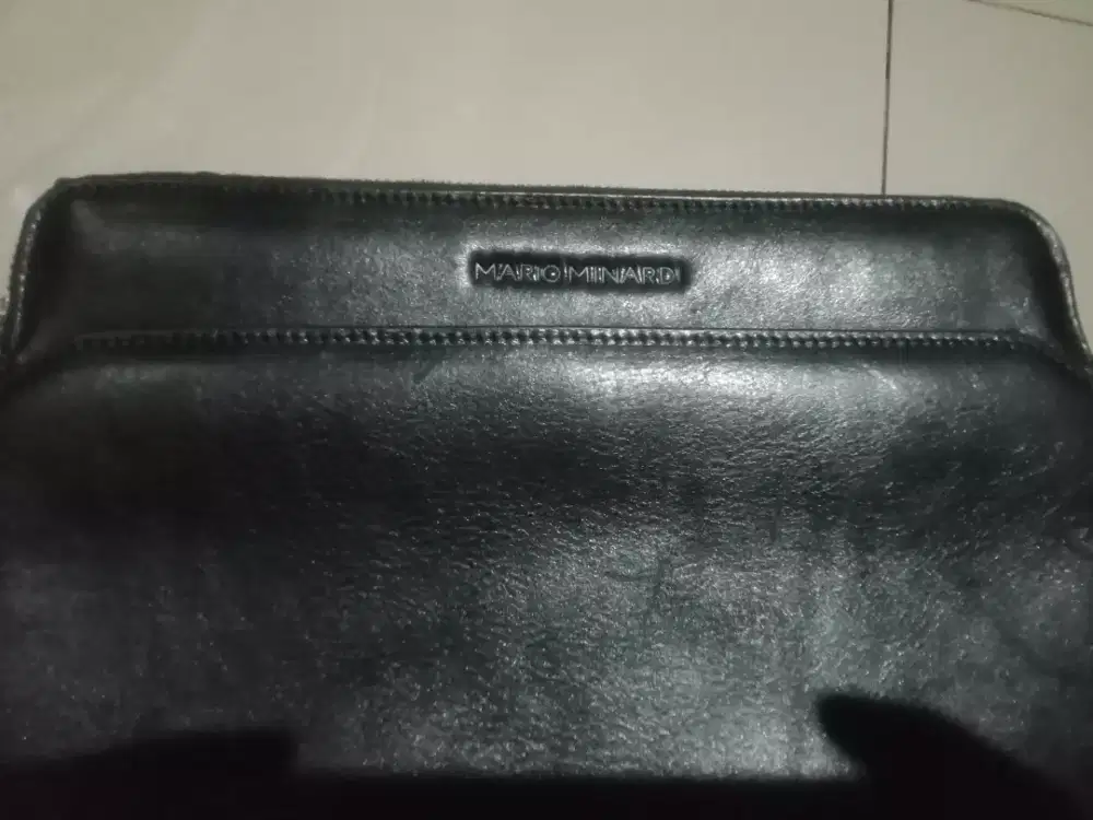 Maschio clutch kulit asli mario minardi original mulus