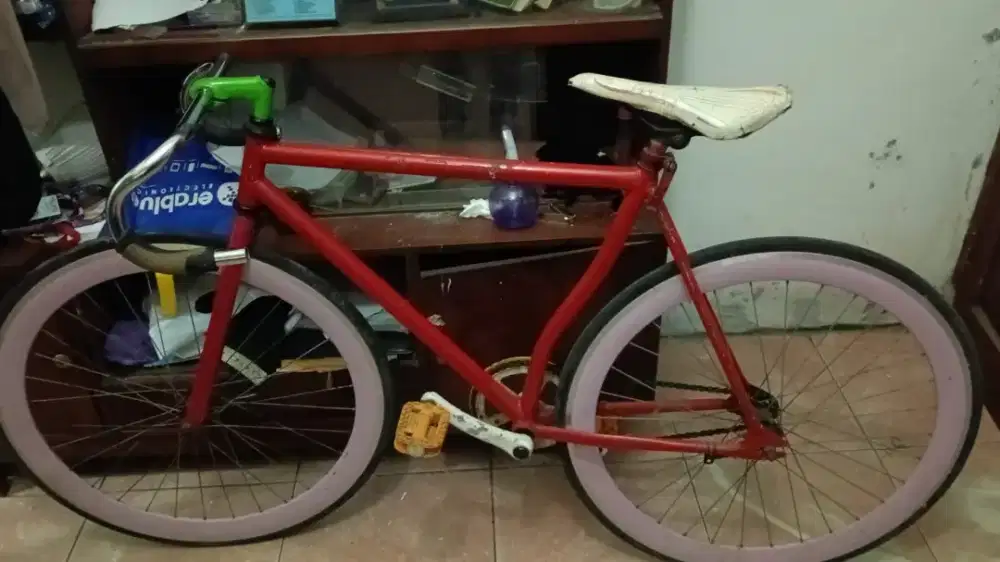 Sepeda fixie terpedo fixie lokal