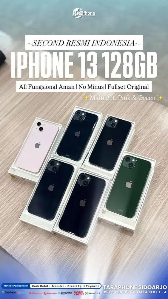 IPHONE 13 128 GB SECOND RESMI