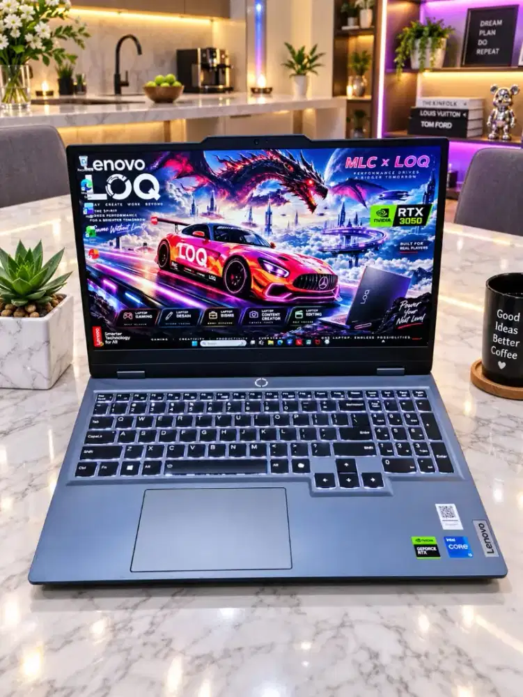 Laptop Gaming & Design Lenovo LOQ VGA Nvidia RTX Siap Rendering
