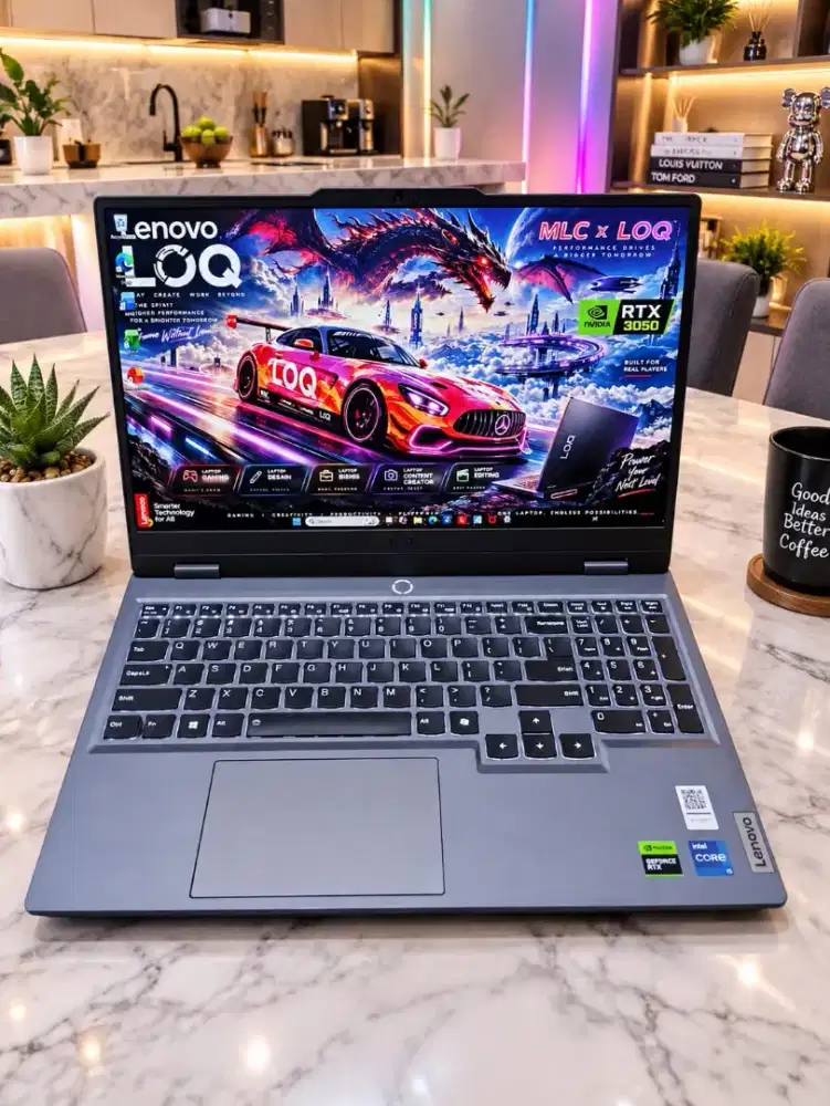 Laptop Gaming & Design Lenovo LOQ VGA Nvidia RTX Siap Rendering