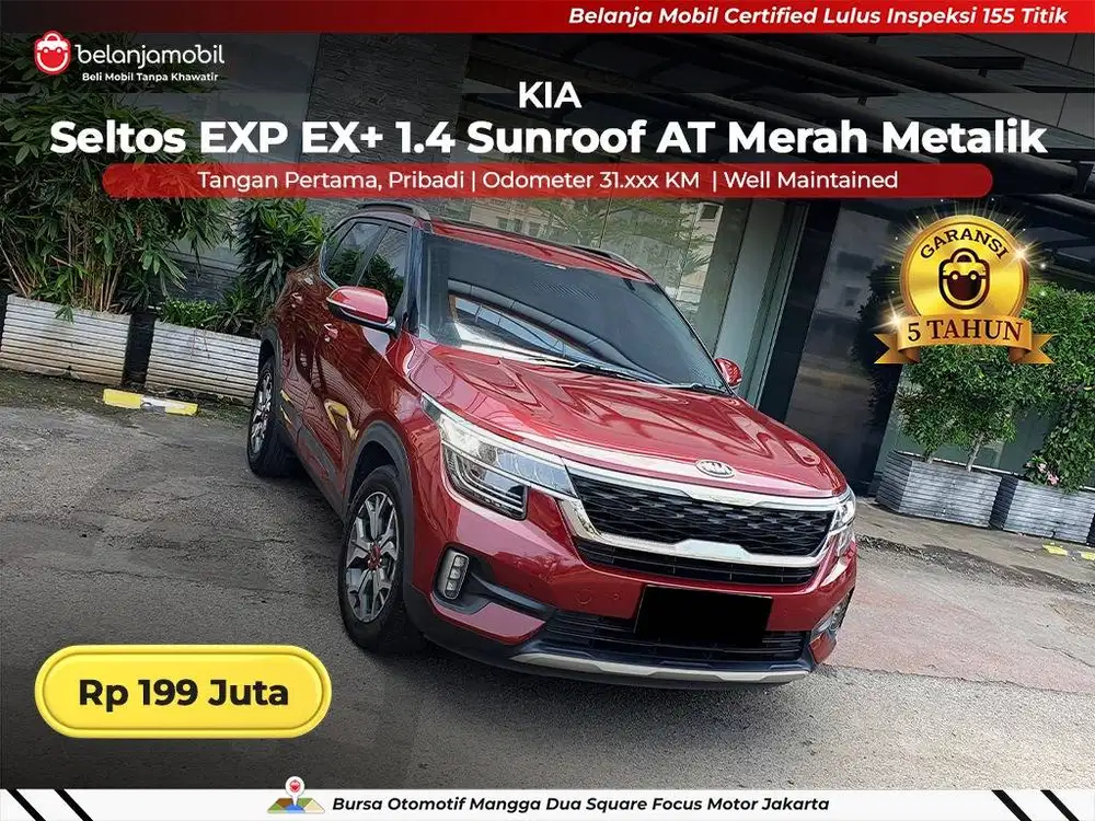 [ GARANSI 5THN ] Kia Seltos EXP EX+ 1,4 Sunroof AT 2020/2021/2022
