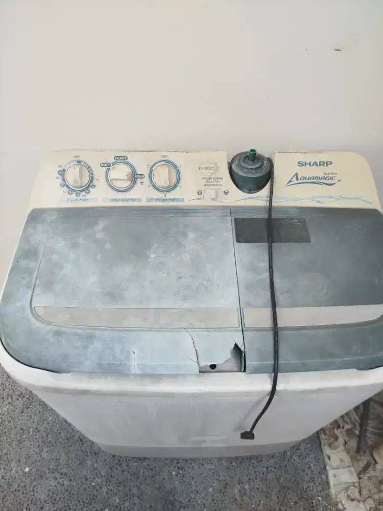 Mesin cuci 2 tabung Sharp ES-T85CL 8kg