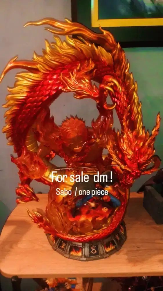 DT- studios mera mera sabo & Ace resin statue