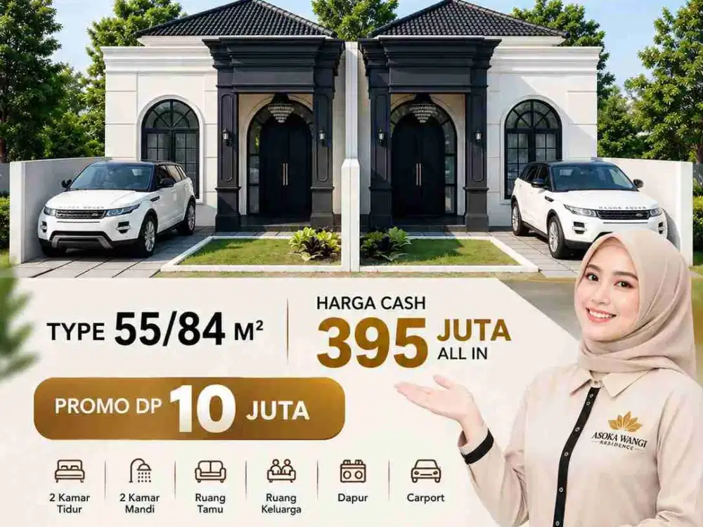 DI JUAL RUMAH ASOKA WANGI RESIDENCE TANJUNG SENENG BANDAR LAMPUNG