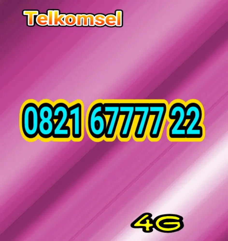 Nomer cantik simpati 11digit kwartet 7777