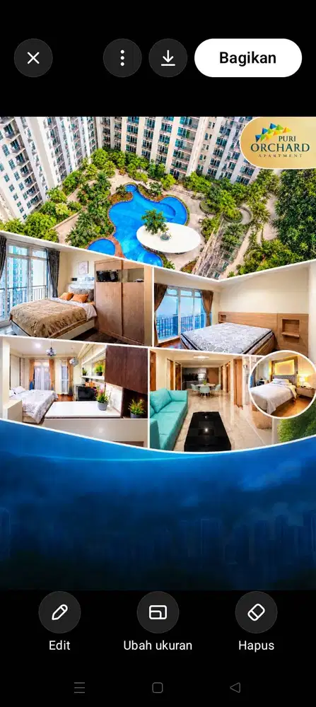 Di sewakan unit apartment Puri Orchad jakarta barat.