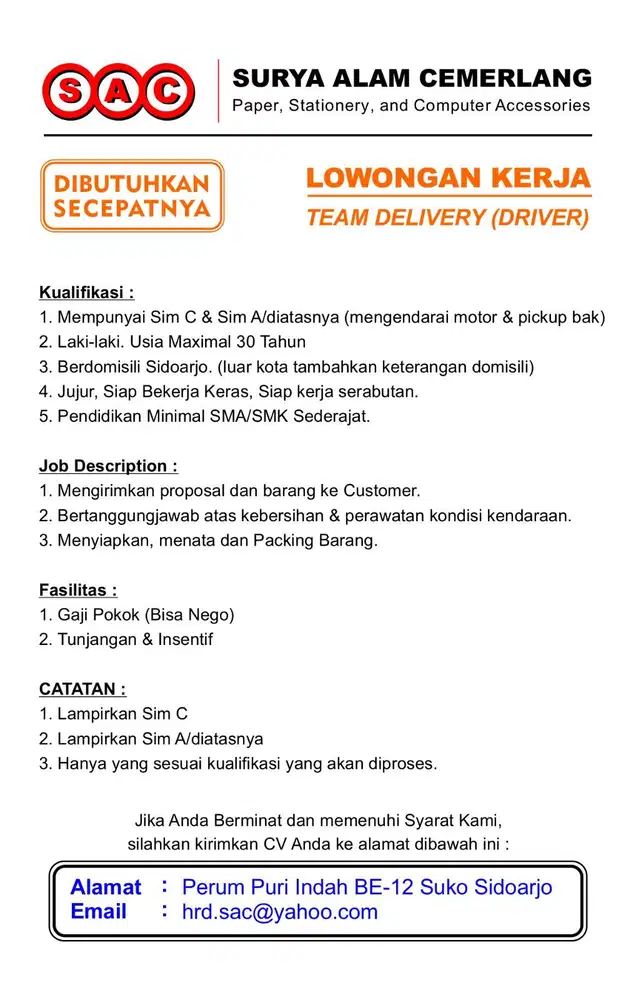TEAM DELIVERY PENGIRIMAN