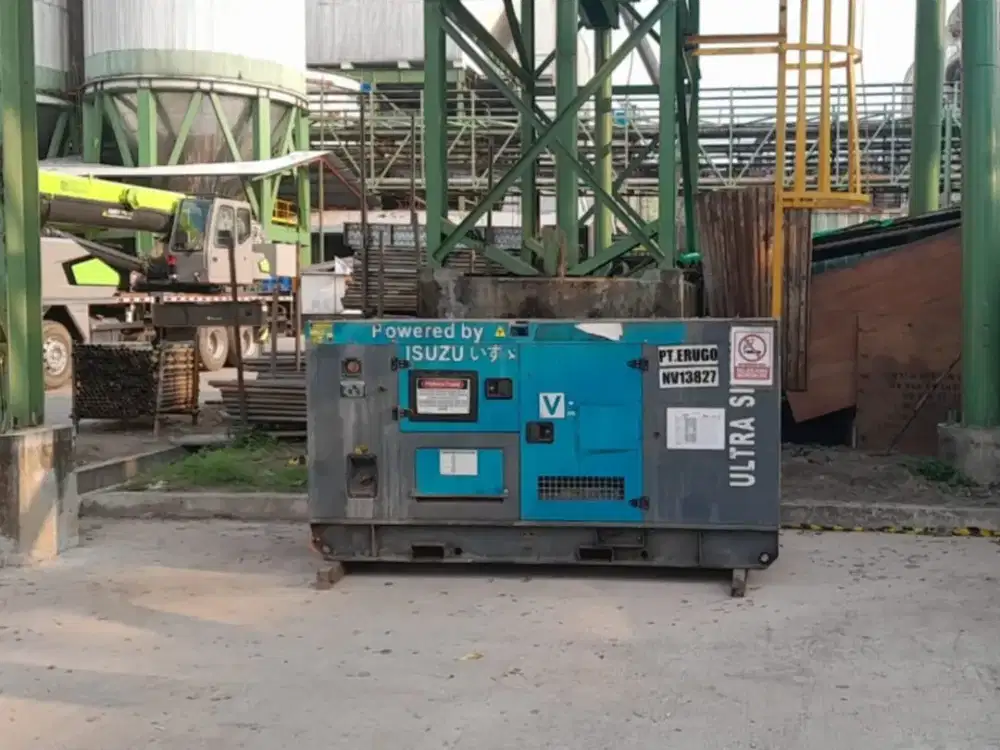 Genset Isuzu V-Gen VG60-I 60 kVA Silent Type (Perlu Perbaikan / As Is)