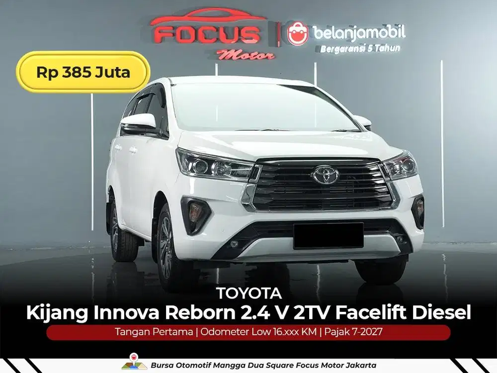 [ GARANSI 5THN KM 16RB ] Toyota Innova Reborn V Diesel 2021/2022/2023