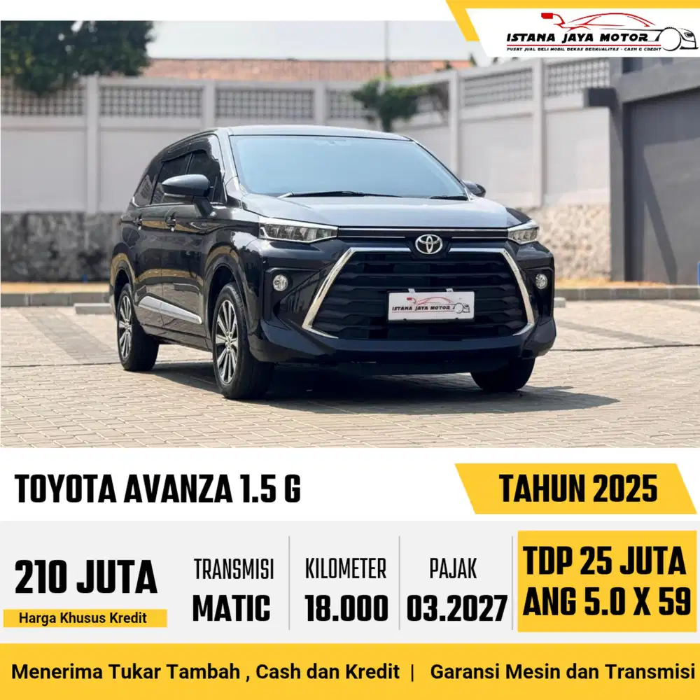 TOYOTA AVANZA 1.5 G 2025