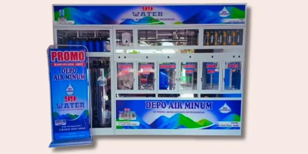 Depot Air Minum Isi Ulang Paket Lengkap Siap Pakai