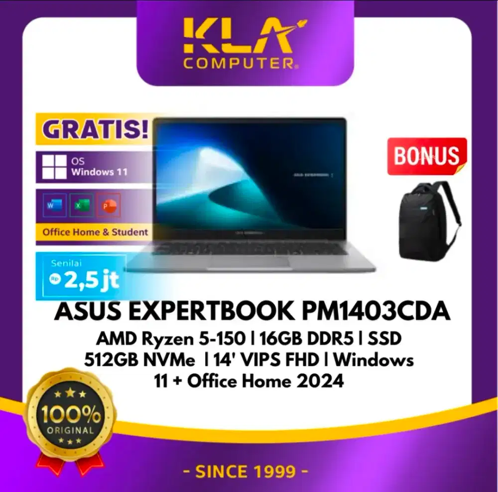 Laptop Asus Expertbook PM1403CDA Kredit DP 0 Proses Cepat