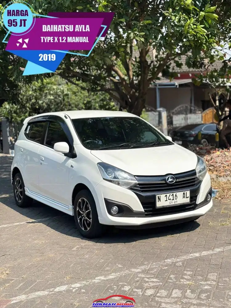 DAIHATSU AYLA X 1.2 2019 MANUAL FAVORIT PUTIH