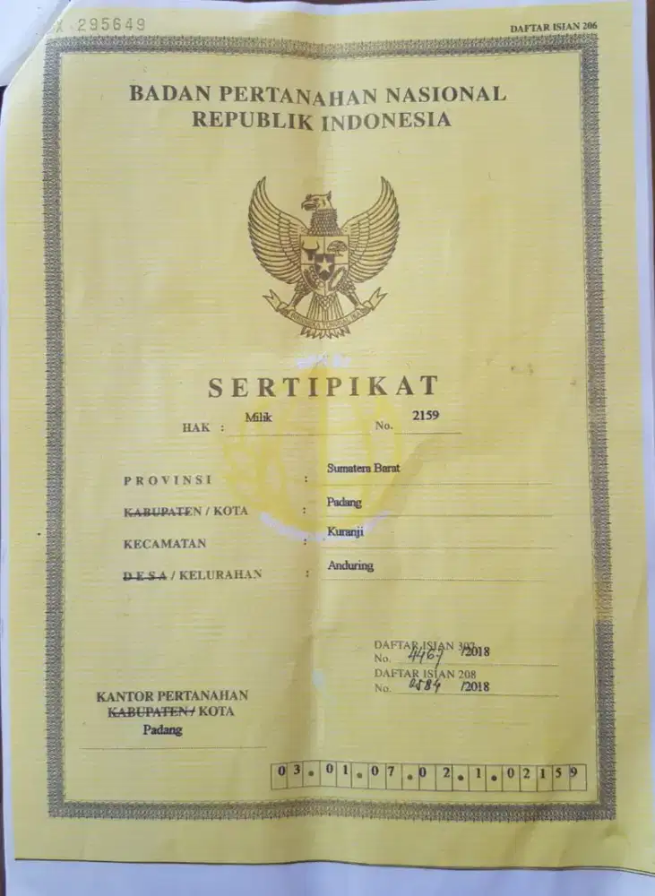 Dijual Murah Tanah lokasi Strategis