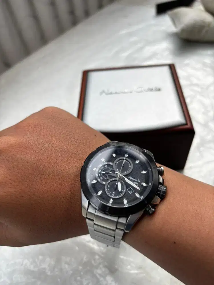 jam tangan alexandre christie ori 6508 MC