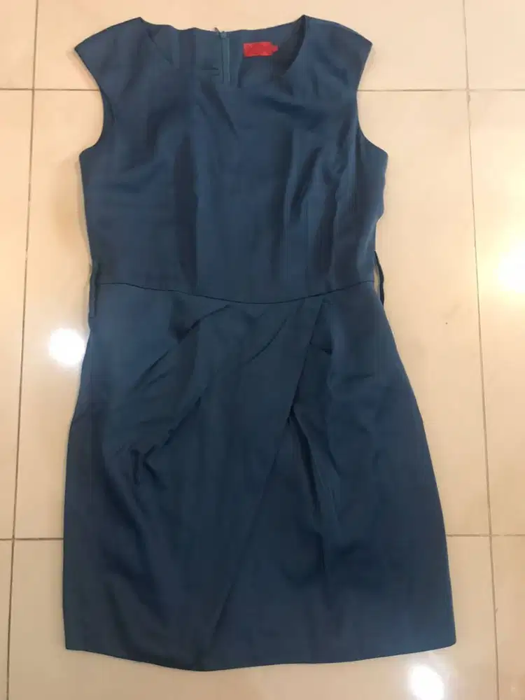 DRESS BIRU TOSCA - ELLE - SIZE M – PRELOVED