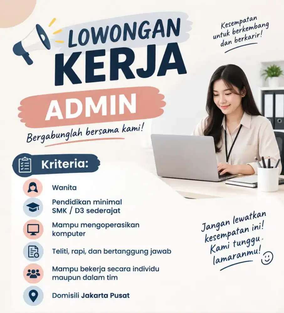 Lowongan Pekerjaan - Admin