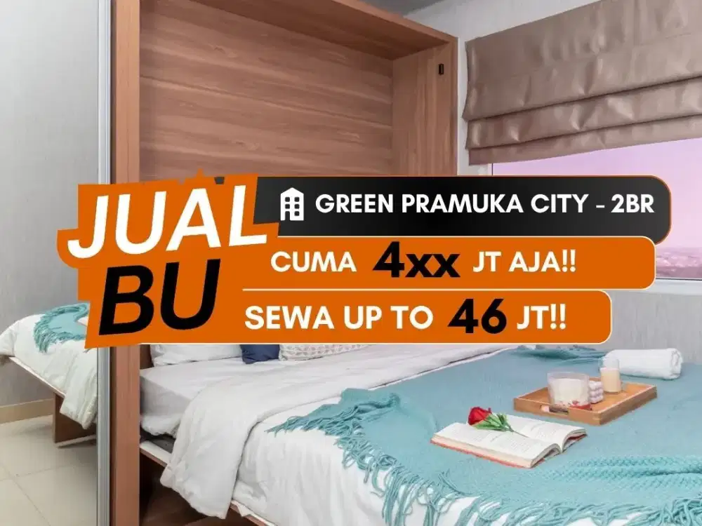 Jual Cepat Apartemen Green Pramuka City 2BR Furnished Samping Green Pramuka Mall Kelapa Gading